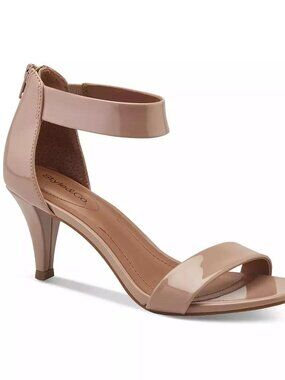 Style & Co Women's Paycee Two-Piece Dress Sandals - Sand Patent - Size 10